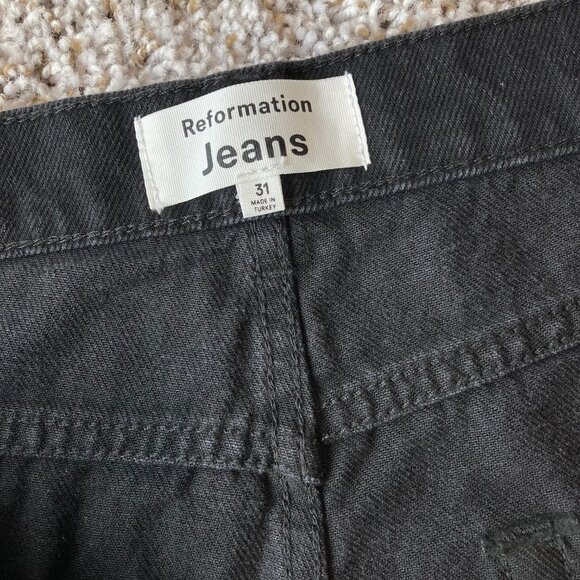 Reformation Jeans Women's 31 Seattle Cynthia High Rise Straight Button Fly - Picture 7 of 10